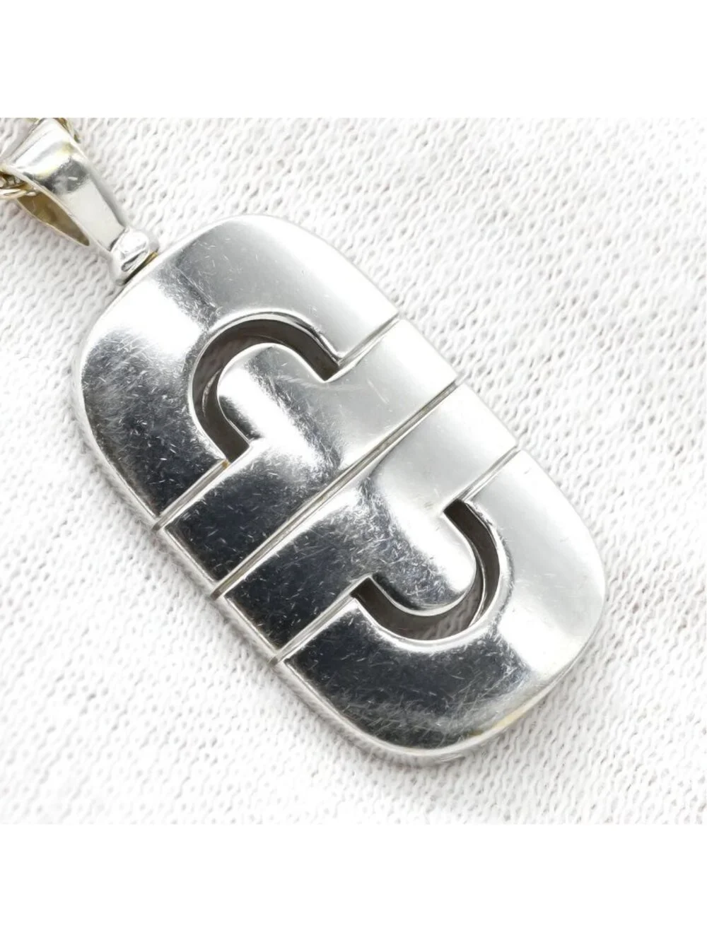 Bvlgari Necklace Parentesi White Gold Pendant 18